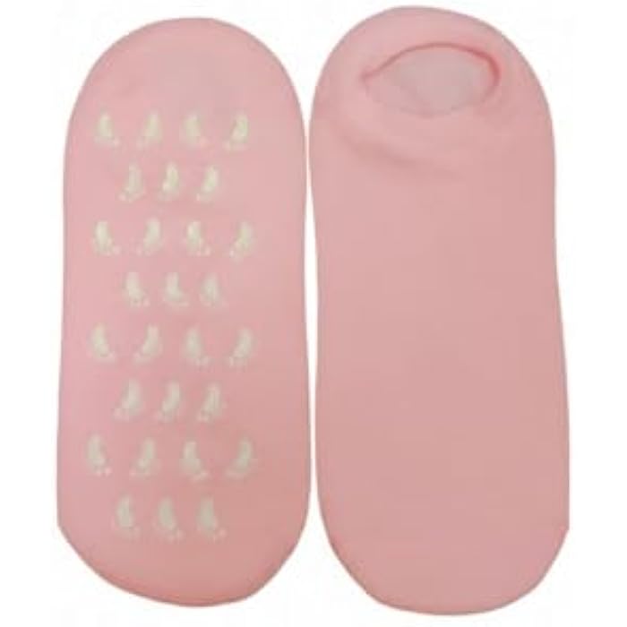 Ultra-soft, moisturizing silicone gel socks for repairing dry and cracked feet and ankles, for skincare, foot beauty, moisturizing gel socks, spa socks for cracked heels - Image 4
